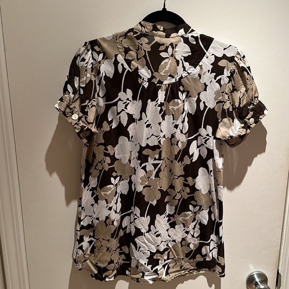 Retro print floral blouse-GAP medium tall - Picture 2 of 6